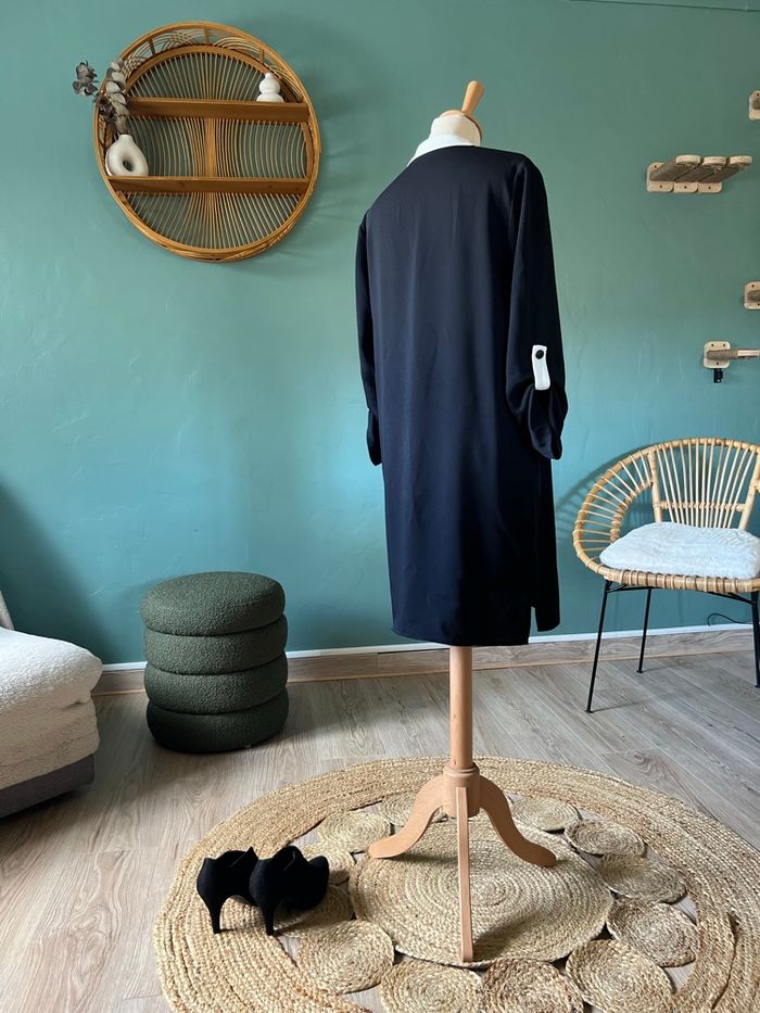 🖤 Robe Tunique Noire Zara Basic – Taille S - photo numéro 4