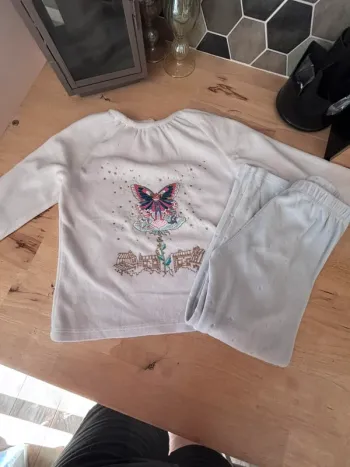 🤍 Pyjama en velour • Sergent Major • 5 ans