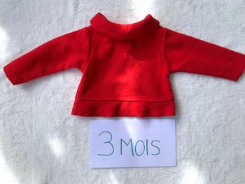 Gilet rouge 3 mois