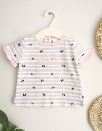Tee-shirt rayé Minnie Disney Baby 6 Mois