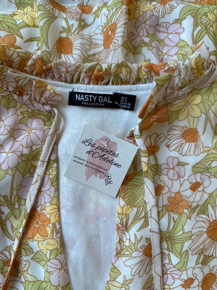 Robe motifs fleuris 70s’ taille 34/36 - Nasty Gal - photo numéro 10