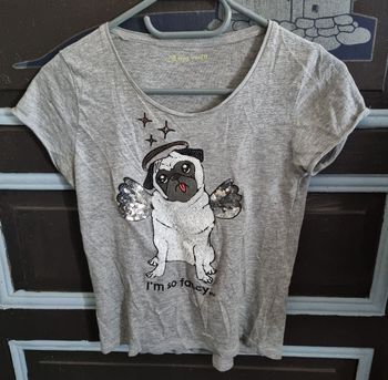 T-shirt carlin en sequins 12ans