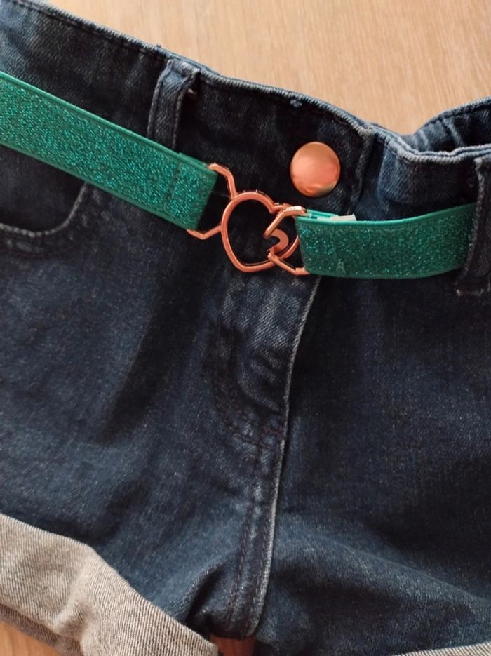 Short en jean détails coeurs  Sergent major - photo numéro 2