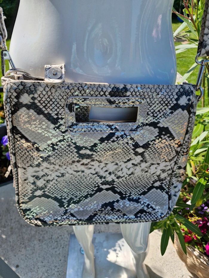 Sac à main effet Python - photo numéro 2
