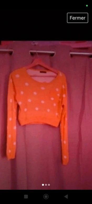 Croc top a pois moutarde