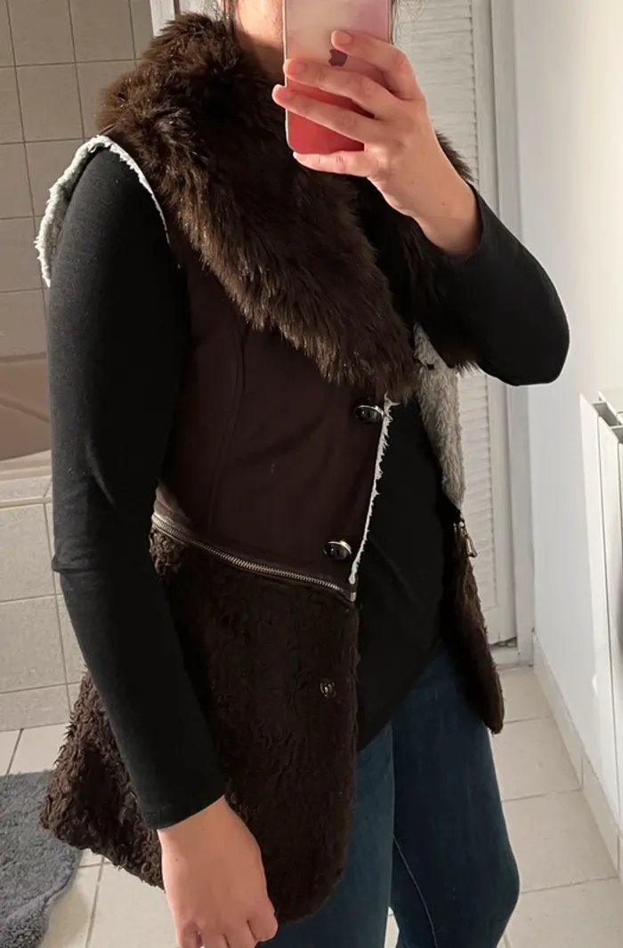 Jolie veste sans manches - transformable - taille 36 - photo numéro 2