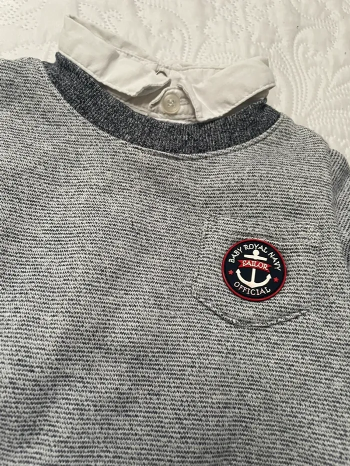 Sweat effet chemise - photo numéro 2