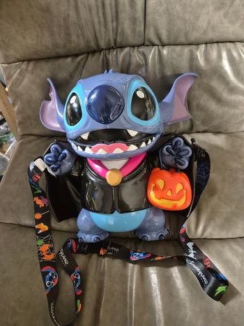 Figurine stitch disney bucket a popcorn