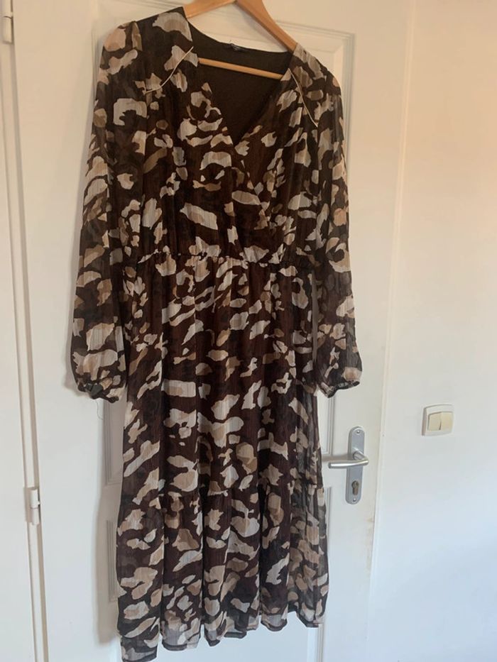 Robe longue Kiabi taille 38 manches longues transparentes - photo numéro 8