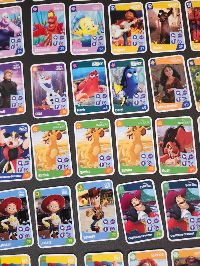 cartes enfant disney pixar lot ou unites jouons rêvons auchan - photo numéro 6