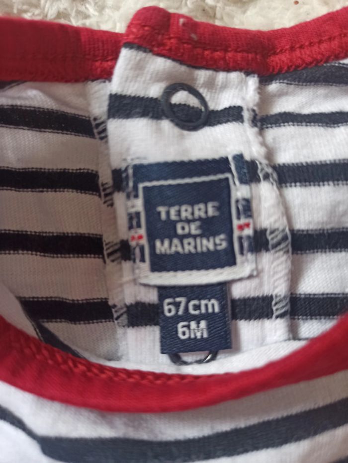 Ensemble salopette t-shirt terre de marins - photo numéro 8