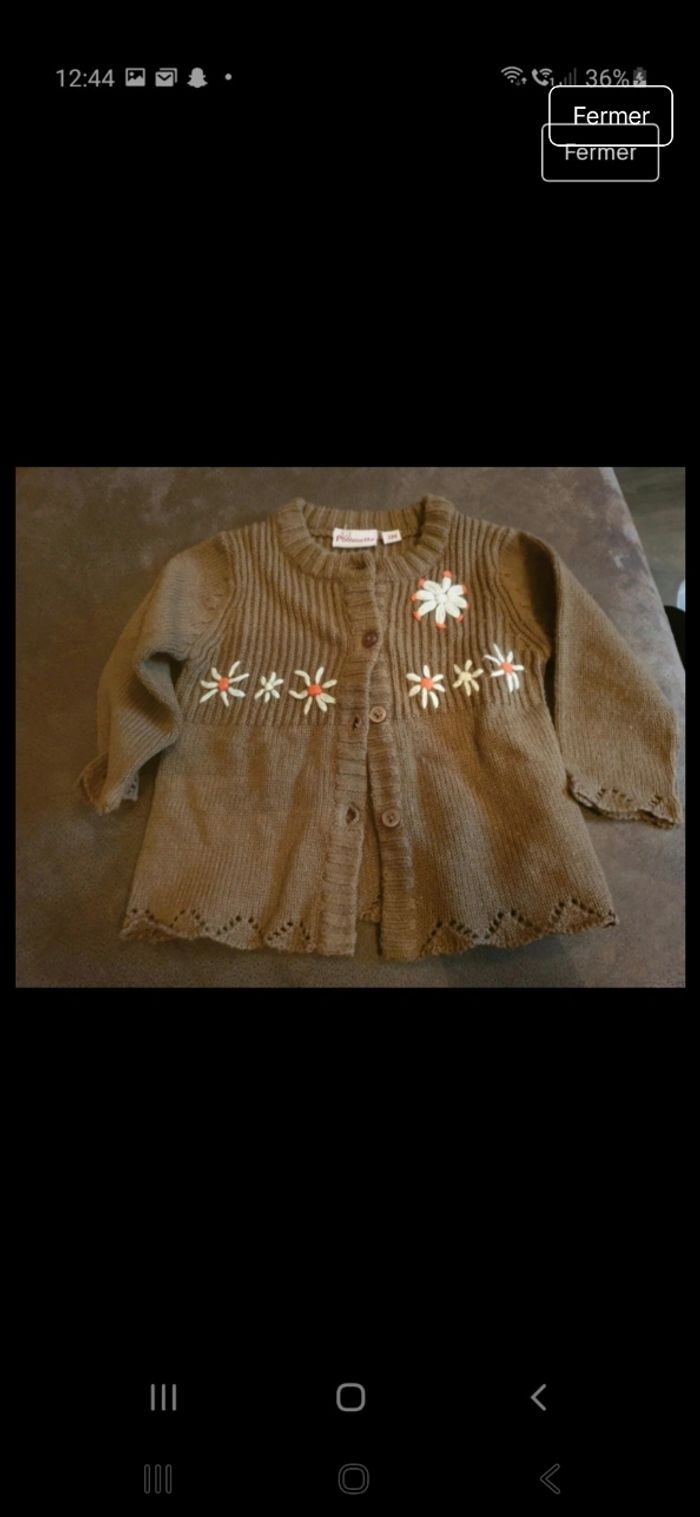 Gilet fille 3mois