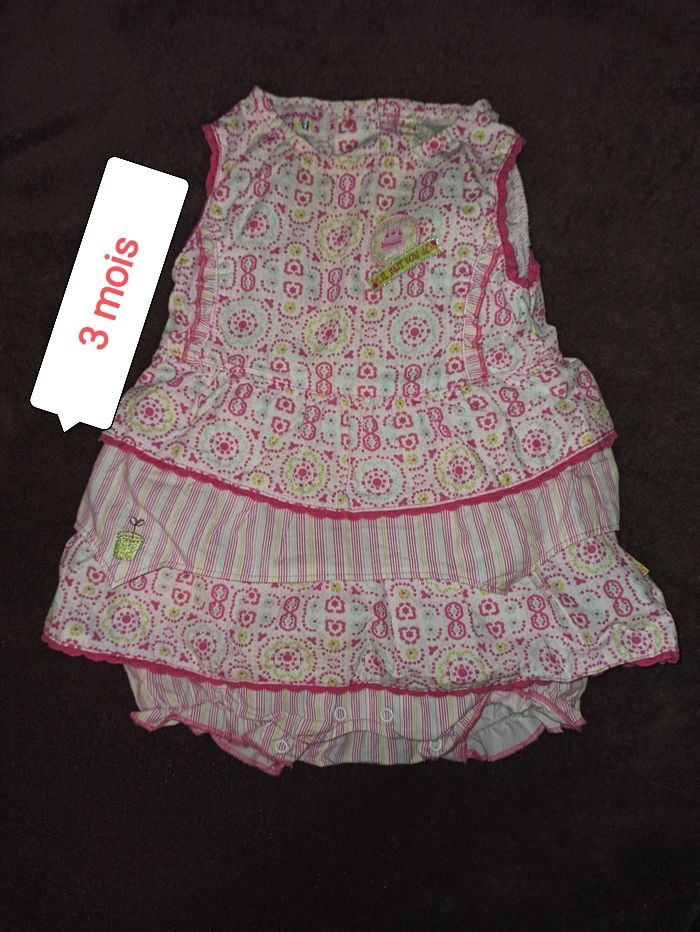 Robe barboteuse bébé fille 3 mois La compagnie des petits