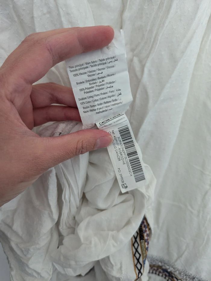Robe blanche cache cache - photo numéro 5