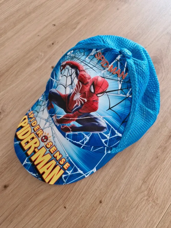 Casquette Spider-Man bleue – Enfant-Neuf - photo numéro 2