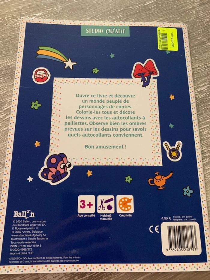 Livre Studio créatif Mes autocollants scintillants Les contes - photo numéro 2