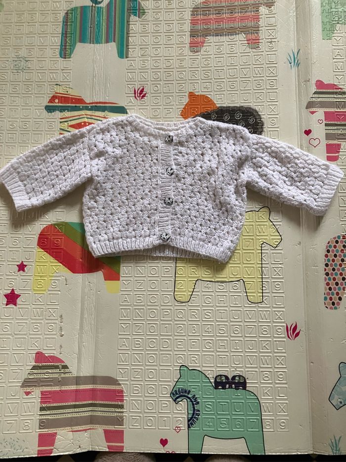 Vend gilet en laine fait à la main taille 18 mois - photo numéro 2