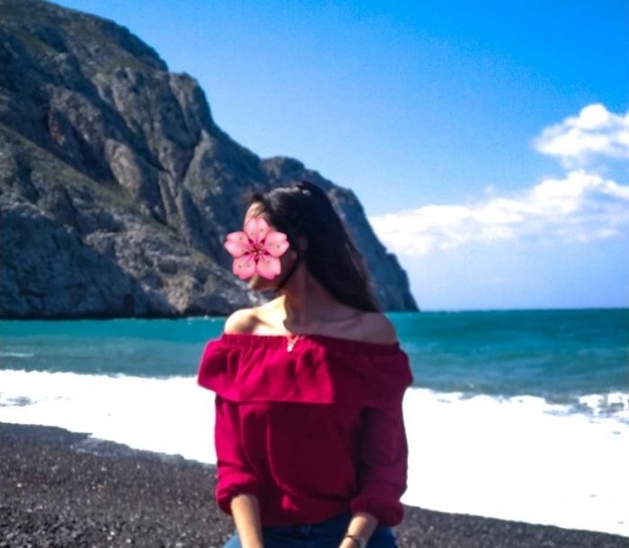 Chemisier à épaules dénudées et volants Rouge - photo numéro 2