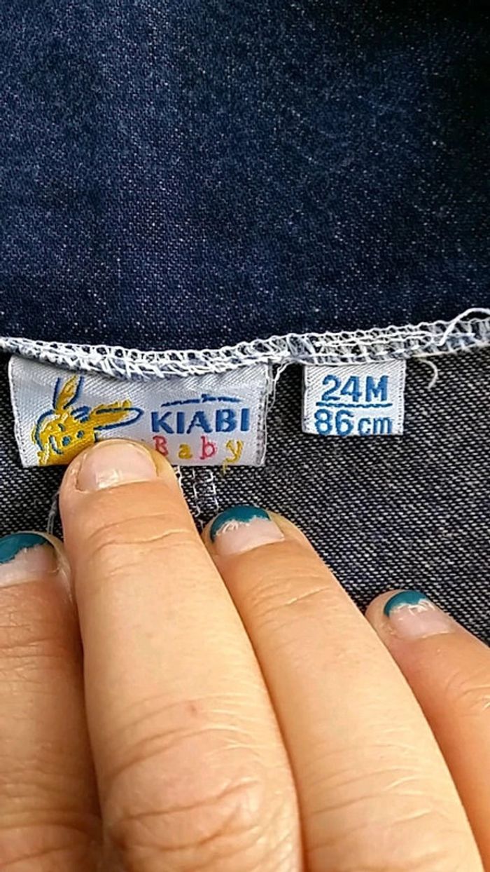 Robe en jeans fille taille 2 ans - photo numéro 2