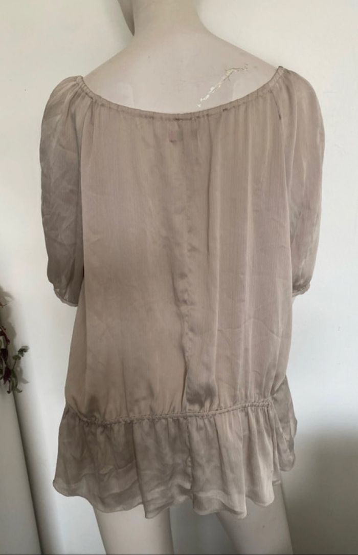 Joli haut beige Tissaia taille 44 - photo numéro 5