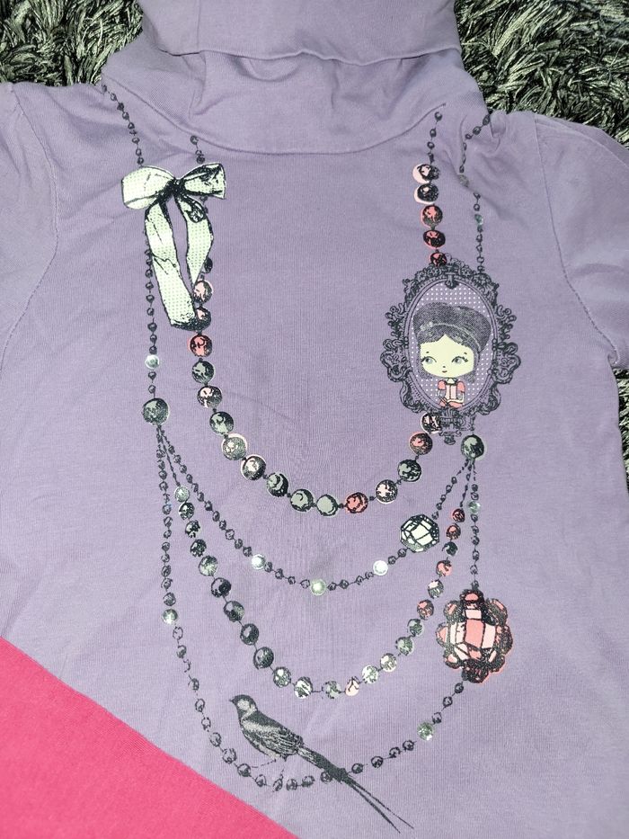 Lot de 3 hauts fille 4/5 ans très bon etat - photo numéro 3