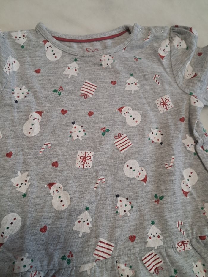 Ensemble Noël leggings molletonné et t-shirt manches longues - photo numéro 4