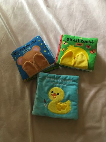 Livres eveil en tussu