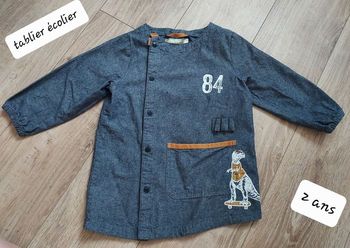 Tablier écolier thème dinausaure 