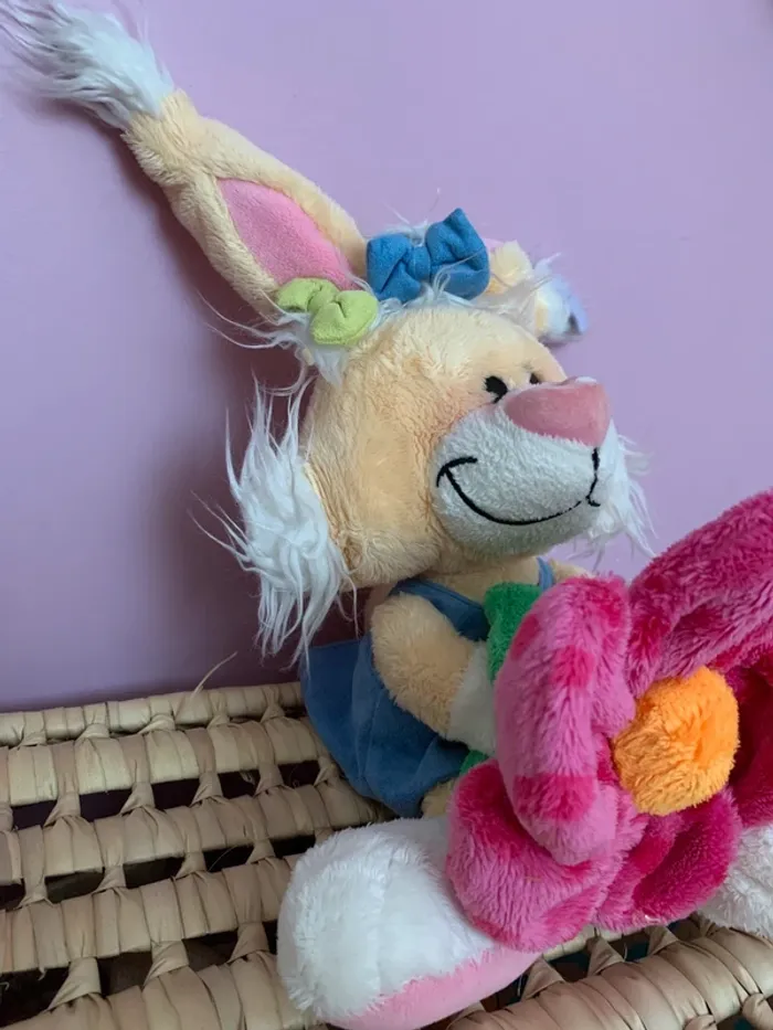 Diddl peluche Mimihopps tenant une fleur - photo numéro 3
