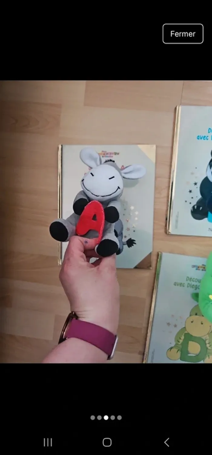 Livres + peluches édition hachette mon abécédaire des animaux - photo numéro 3