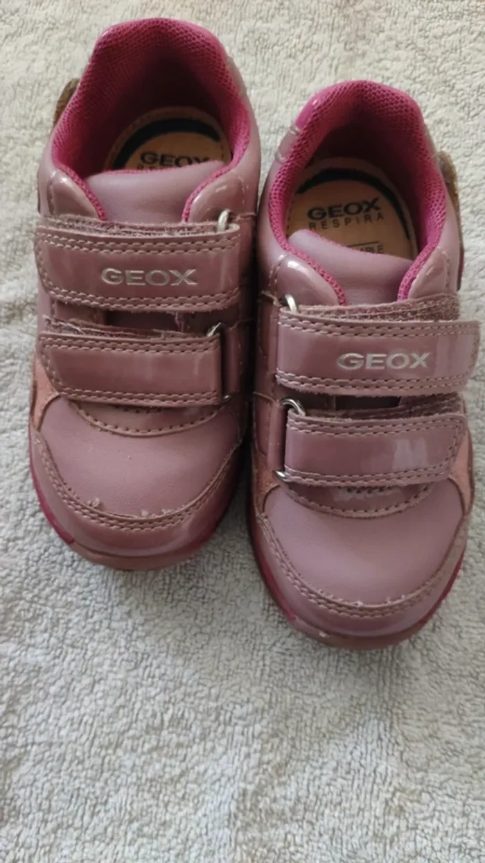 Chaussures Geox fille 23 lumières rose - photo numéro 2