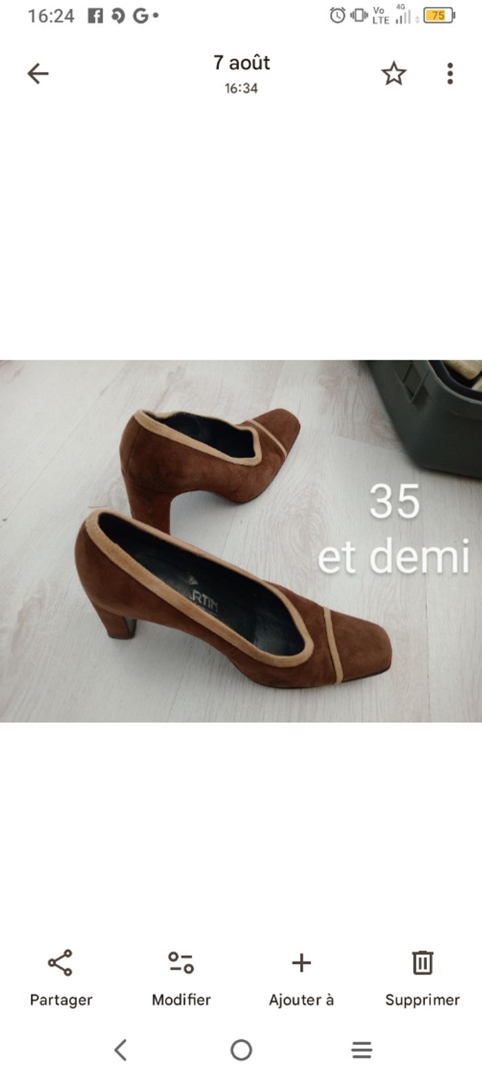 Chaussures talon femme 35et demi
