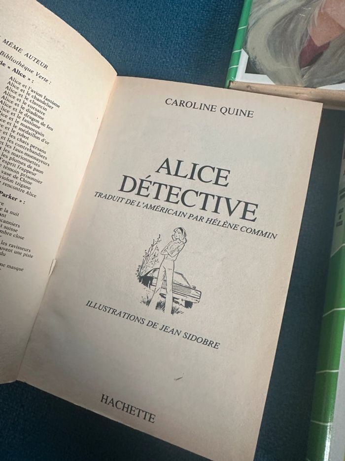 Lot de 3 livres anciens poche Alice détective bibliothèque verte ecosse pantoufle d’hermine - photo numéro 6