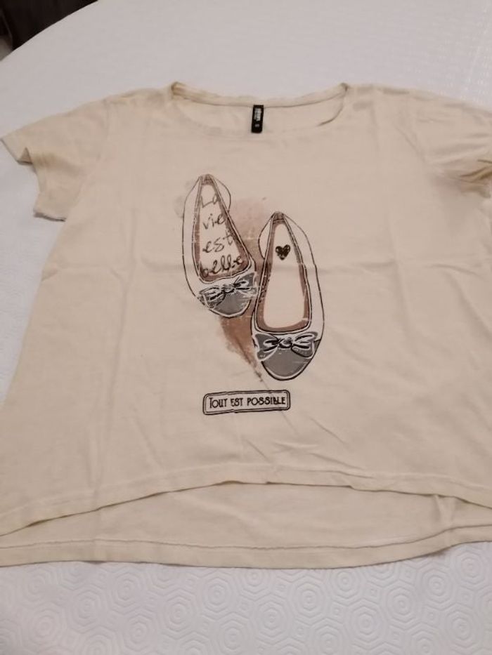 Joli tee-shirt comme neuf couleur mélange