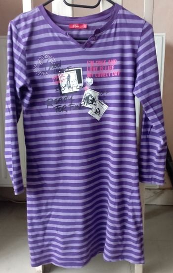 Chemise de nuit manches longues