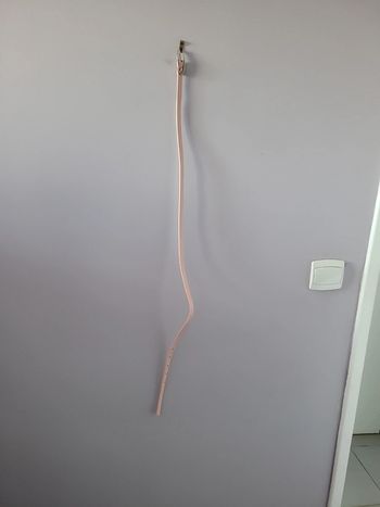 Ceinture fine rose 85 cm