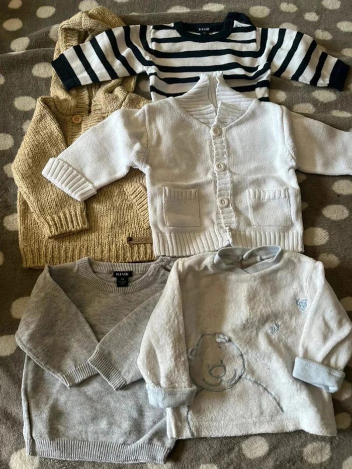 Lot vêtements 34 articles bébé taille 1 mois 53, 54 cm - photo numéro 6