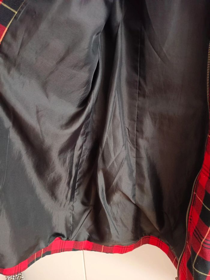 Ensemble veste + jupe rouge ecossais 38 - photo numéro 12