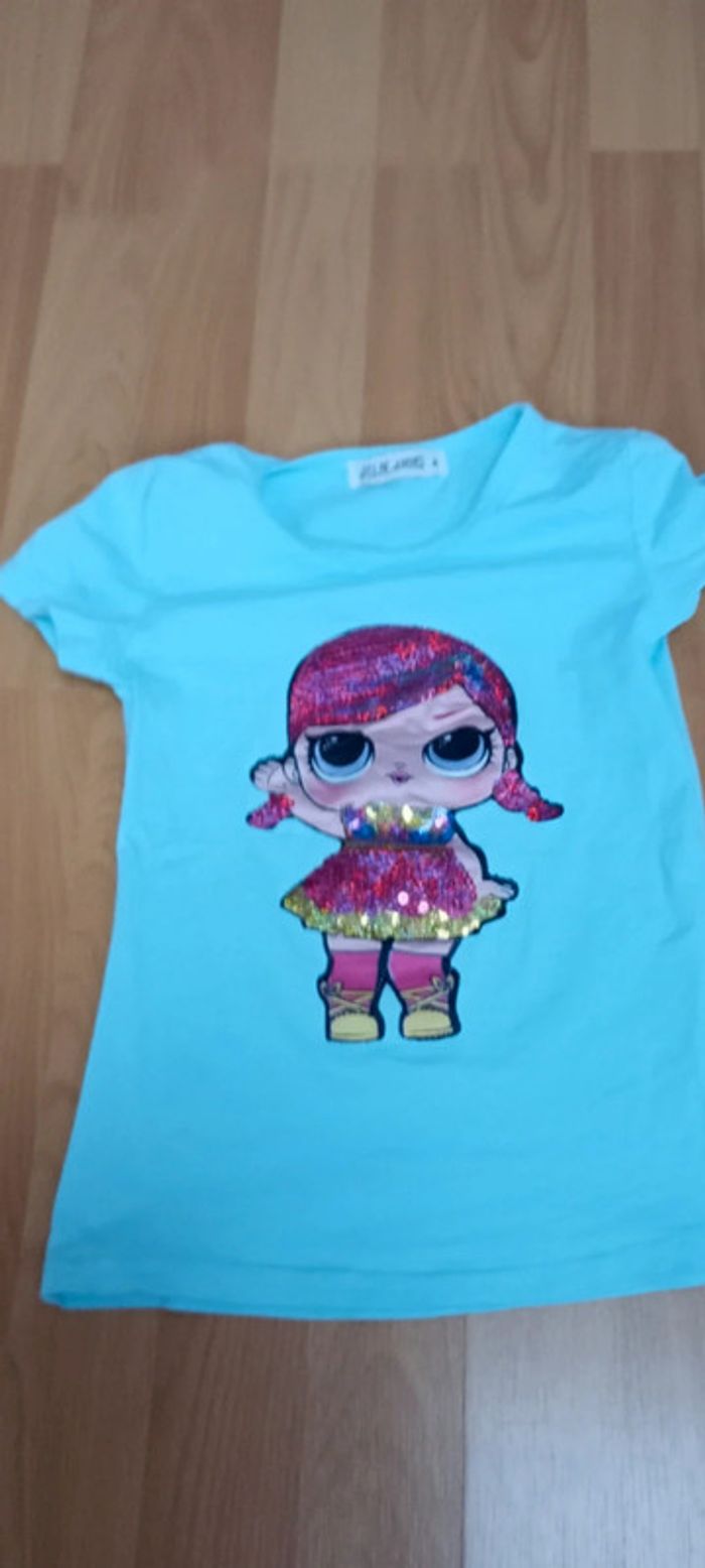 T-shirt 4 ans bleu Jolie Angel - photo numéro 4