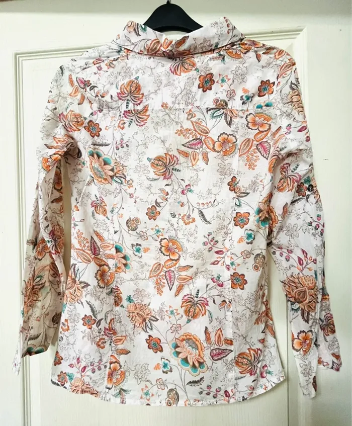 Chemise légère T 40/42- voile de coton - TBE - photo numéro 5