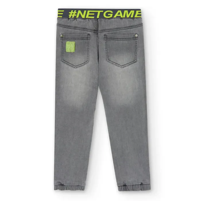 Pantalon jean Boboli #NetGame gris garçon Taille 4 ans Neuf - photo numéro 2