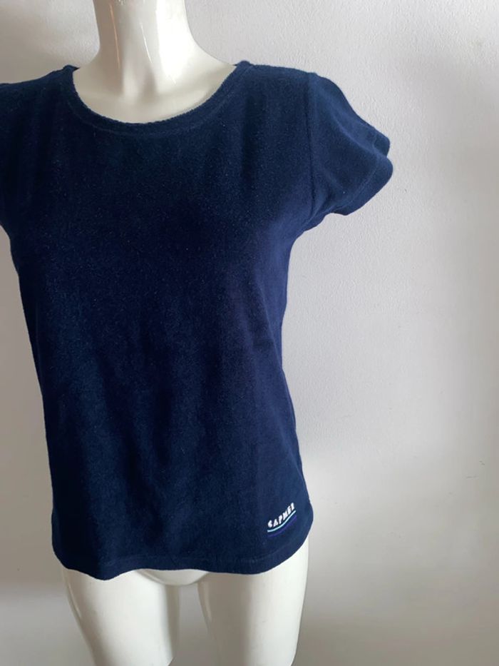 Tee-shirts en éponge bleu marine - photo numéro 2