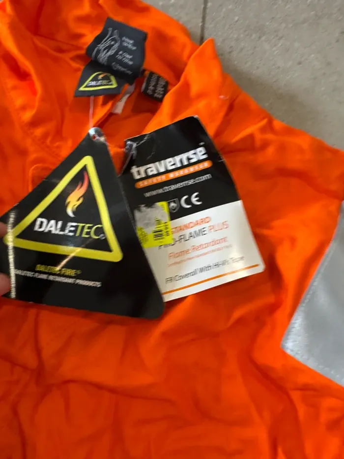 Combinaison orange traverse taille 58R Daletec, - photo numéro 6