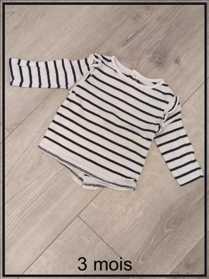 T shirt manches longues 3 mois