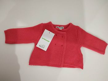 Veste rose 12% laine