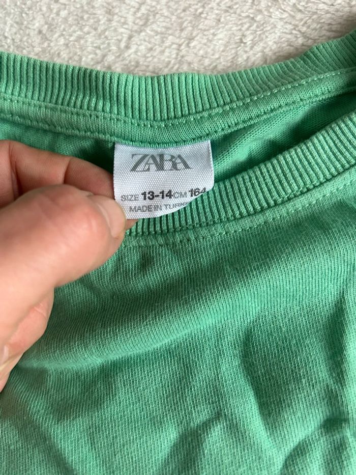 Top vert 13/14 ans fille Zara - photo numéro 2