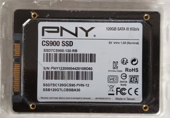 PNY CS900 SSD Interne SATA III - 6 Gb/s , 2.5 pouces, 120Go Neuf