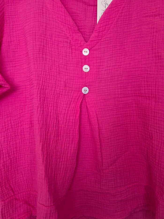 HAUT FEMME 3/4 NEUF AVEC ÉTIQUETTE DESSUS TAILLE UNIQUE D'UN 34/40 MARQUE NEW COLLECTION - photo numéro 3