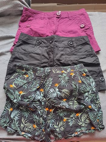 Lot de 3 shorts femme taille 40