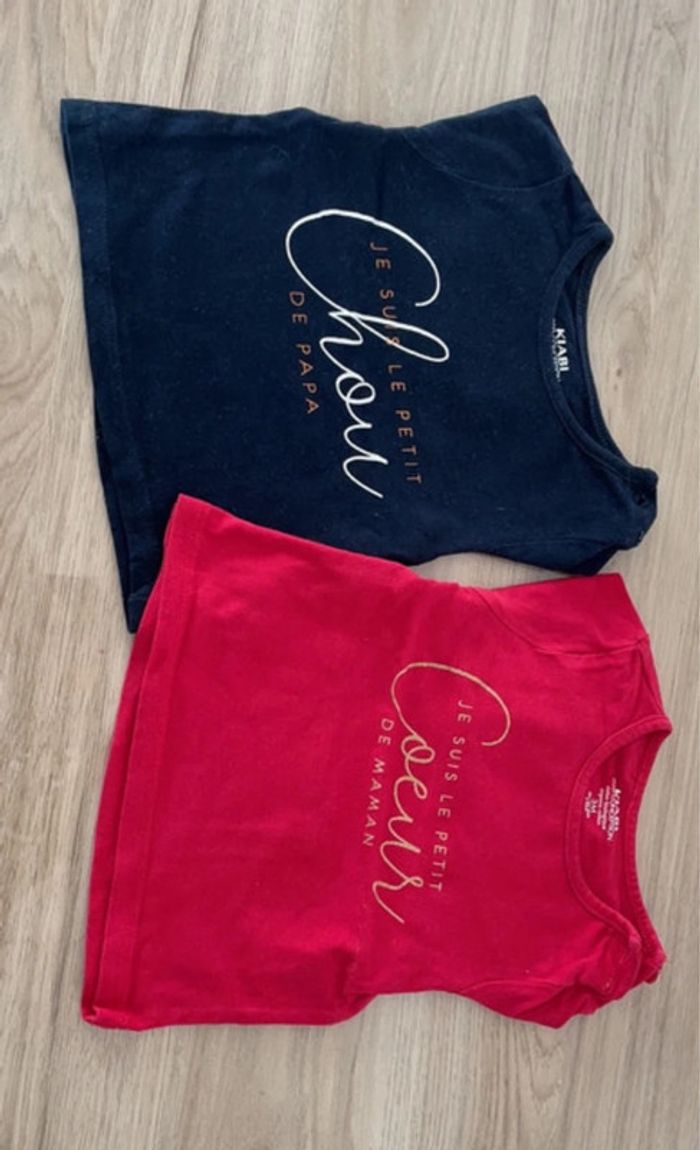 Lot de 2 tee-shirts 3 mois